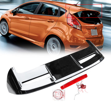 Rear Spoiler For Ford Fiesta ST Style MK7 MK7.5 Spoiler 2009-2019 Gloss Black Trunk Wing